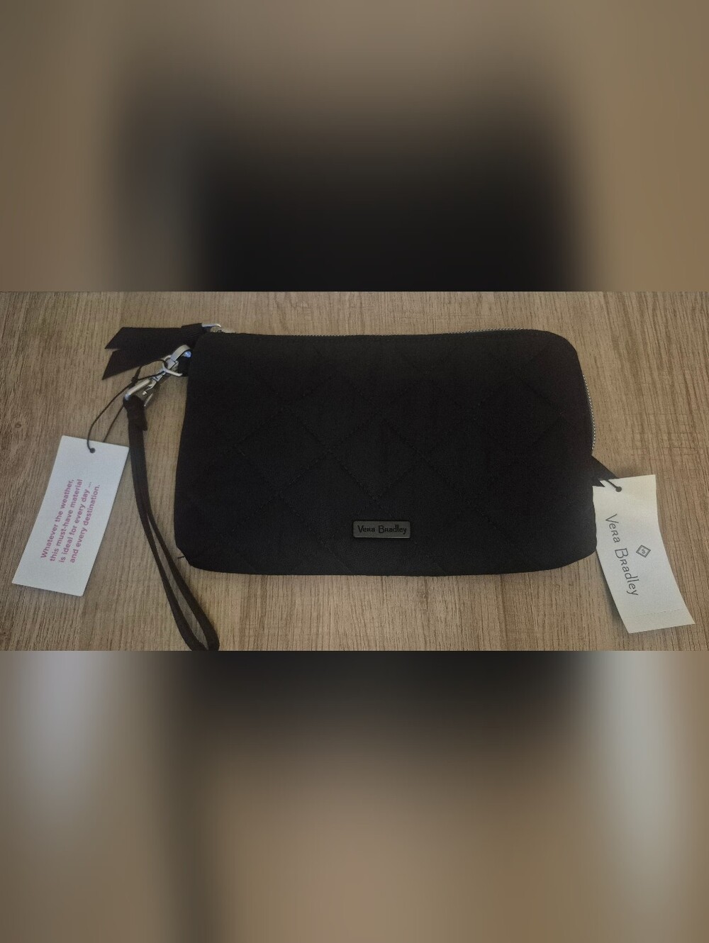 NWT Vera Bradley's Black Wristlet